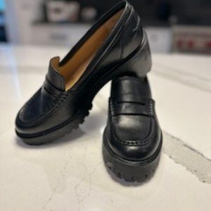 Madewell The Leander Lug Penny Loafer - Black - US Women's 8